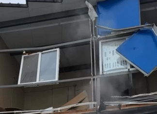 «Ночью прилетел «шахед». Атака РФ на Киев повредила типографию «Від А до Я» — видео