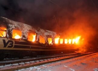 УЗ ограничила движение в Харьковской области после удара по поезду «Барвенково – Чоп»