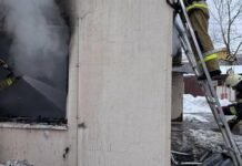 В Запорожье произошел пожар в административном помещении предприятия