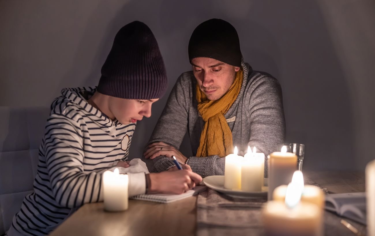 В Кривом Роге блэкаут: 45 тысяч семей без света, более 700 домов без тепла