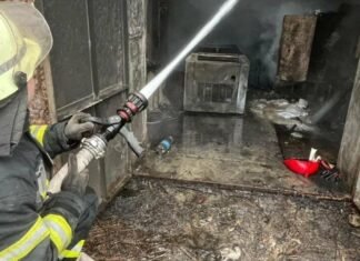 В Запорожье спасатели ликвидировали возгорание генератора