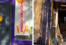 Во время обстрела повреждено детское образовательное пространство для малышей из Энергодара, которое работало в Запорожье