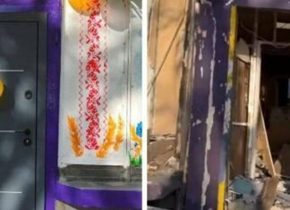 Во время обстрела повреждено детское образовательное пространство для малышей из Энергодара, которое работало в Запорожье