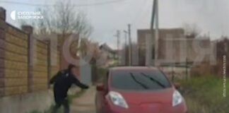 В Запорожье на полицейских во время задержания напал мужчина с топором (видео)