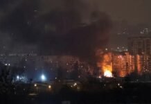 Россия ударила по Харькову дронами: повреждены автобусы и гипермаркет в разных районах, детали