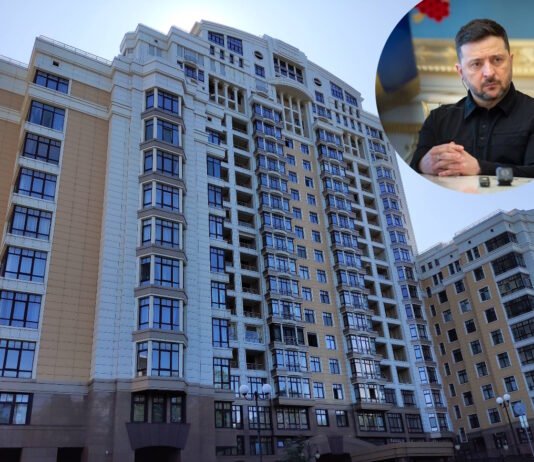 В Киеве после атаки поврежден дом, в котором расположены квартиры Зеленского и Миндича (фото)