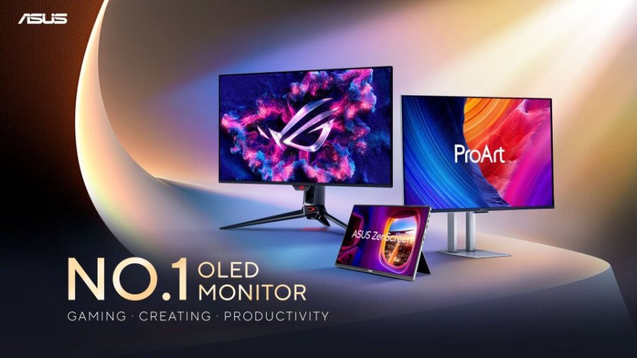 Вибір №1 серед користувачів OLED-моніторів: ASUS домінує в категорії OLED-моніторів як лідер за часткою світового ринку