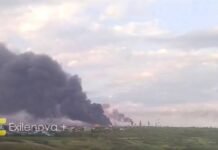 В российском Сизране прогремела серия взрывов: под атакой дронов находится местный НПЗ (фото)