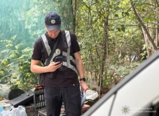 В пригороде Запорожья воры кабелей ранили полицейского во время задержания