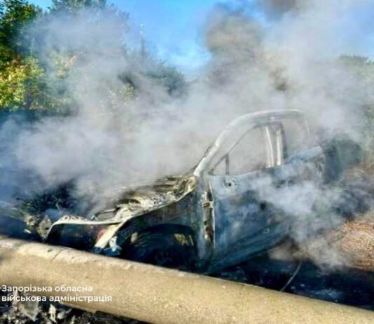 В Запорожском районе дрон атаковал гражданское авто: ранен мужчина