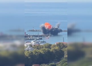 Сочи атаковали морские дроны: взорвали корабль NEFRIT из Новороссийска (видео)