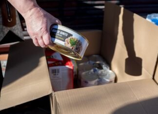 В оккупированные Олешки дронами доставили 4 тонны продуктов для населения