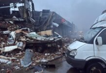 Российские удары уничтожили отделение №6 и повредили сортировочное депо «Новой пошты» в Киеве
