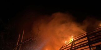 В Кушугуме в результате атаки FPV-дрона сгорел жилой дом