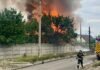 В Запорожье в результате удара БПЛА вспыхнул пожар: погиб человек