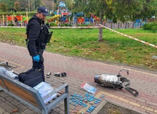 Обломки дрона упали в парке «Орленок» в Киеве, есть раненые