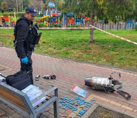 Обломки дрона упали в парке «Орленок» в Киеве, есть раненые