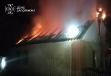 В Запорожье из-за вероятного короткого замыкания загорелся жилой дом