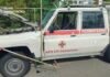 В Запорожье российский дрон атаковал автомобиль саперов ГСЧС