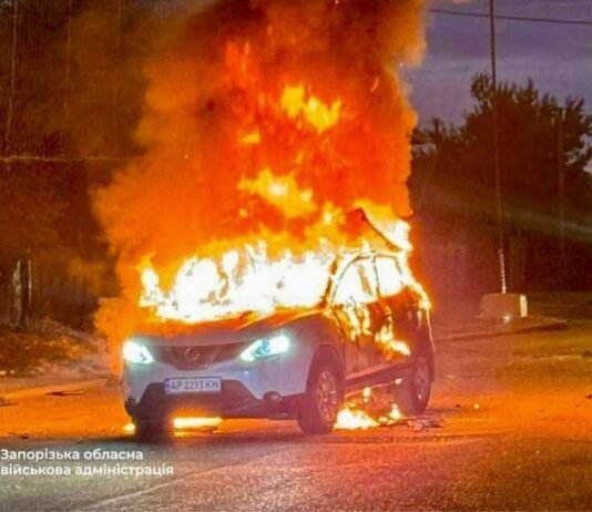 В Запорожье FPV атаковал автомобиль, погиб водитель
